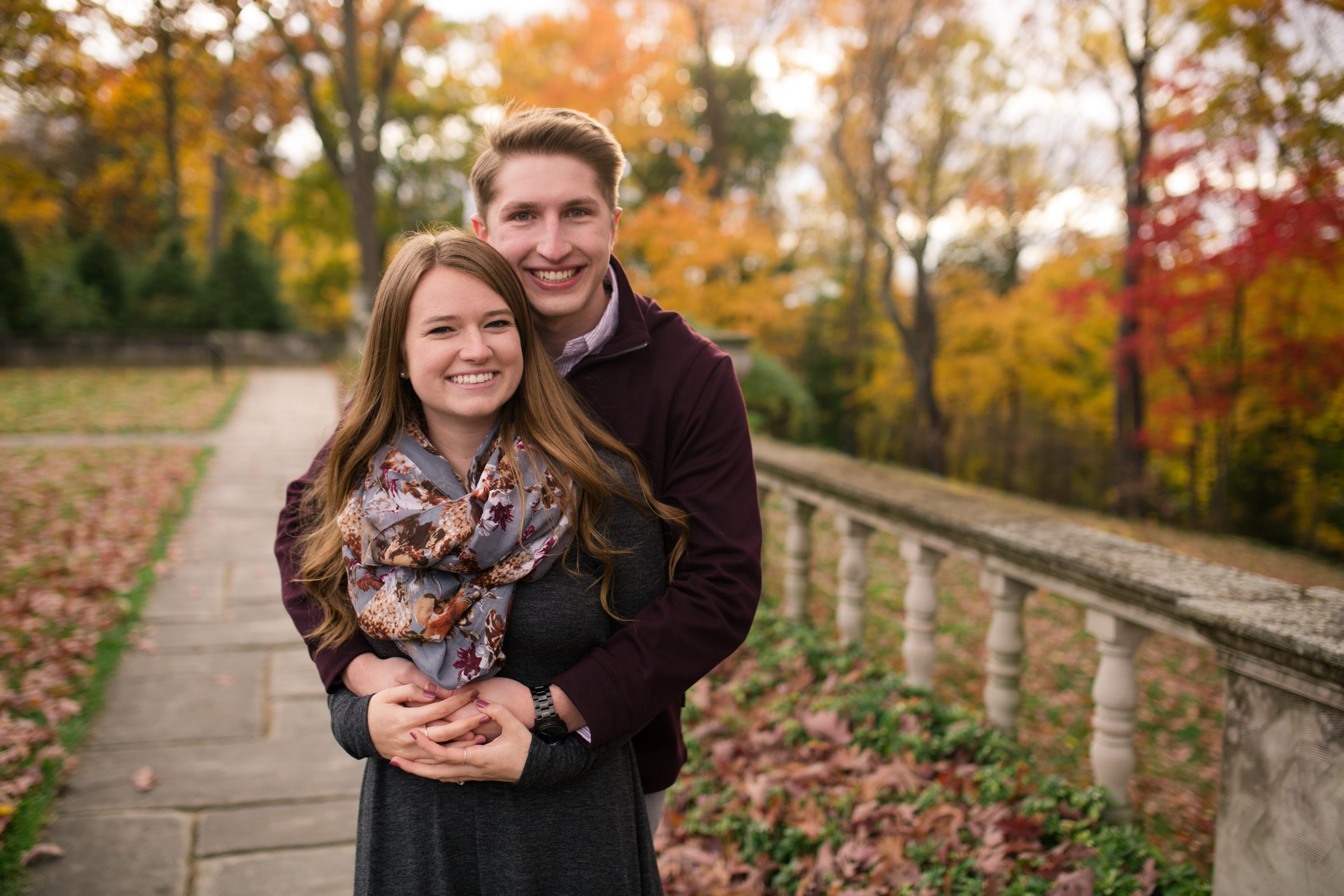 fall engagement stan hywet hall akron grove city grad