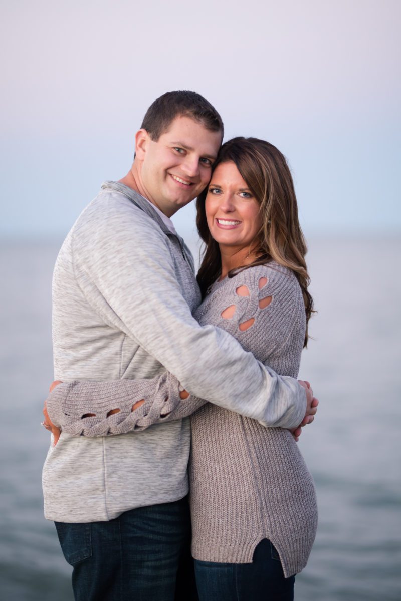fall engagement at lake erie marina lindsey yeagley photo
