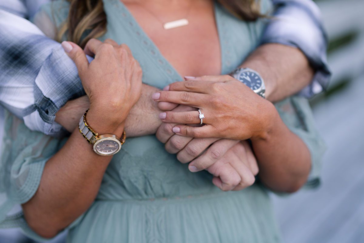 fall pictures of engaged couple at redbrick boat club