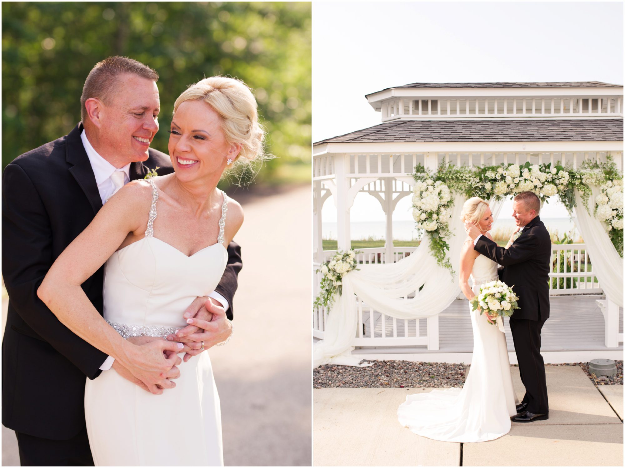 gazebo bridal portrait at geneva lodge