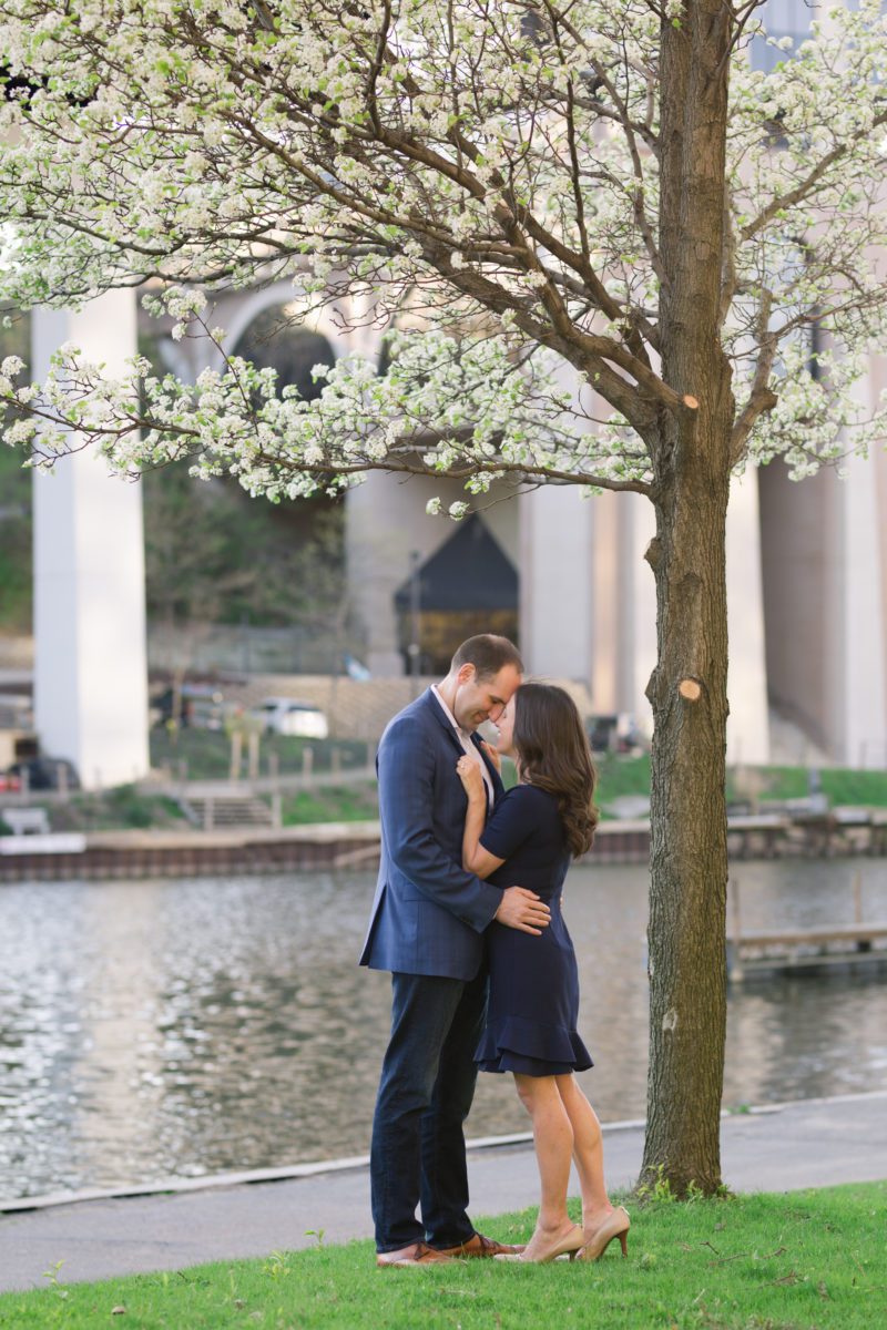 emerald necklace marina rocky river engagement photography