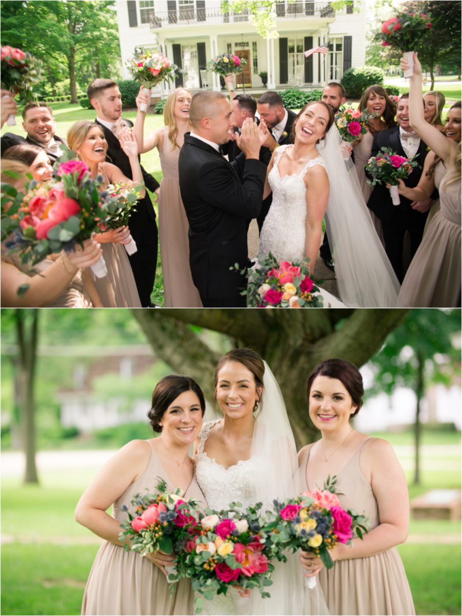 elegant june wedding at stambaugh auditorium ballroom by lindsey yeagley photo