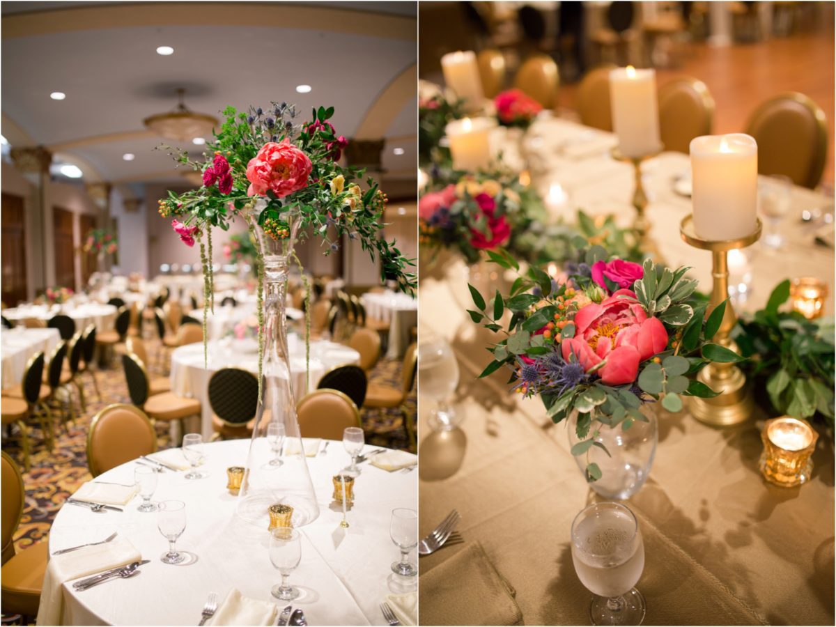 elegant june wedding at stambaugh auditorium ballroom by lindsey yeagley photo