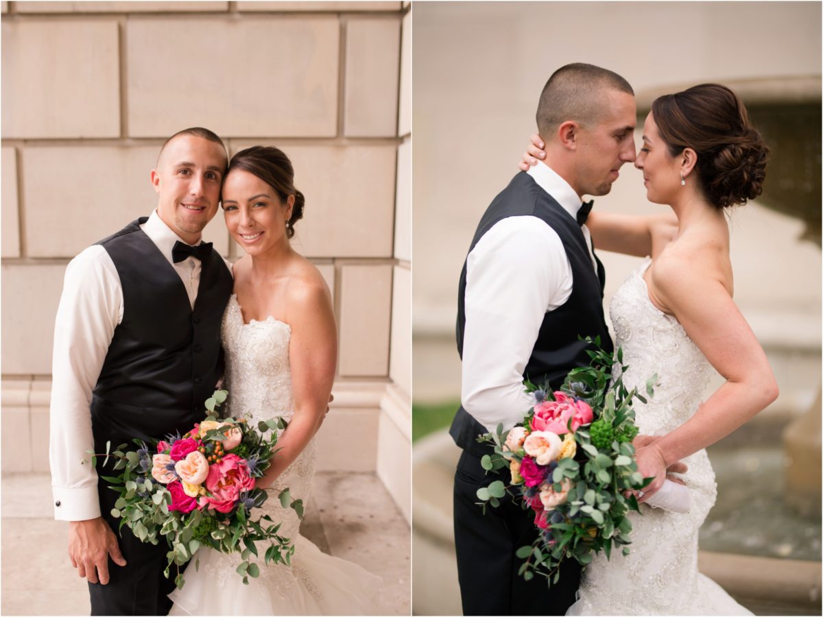 elegant june wedding at stambaugh auditorium ballroom by lindsey yeagley photo