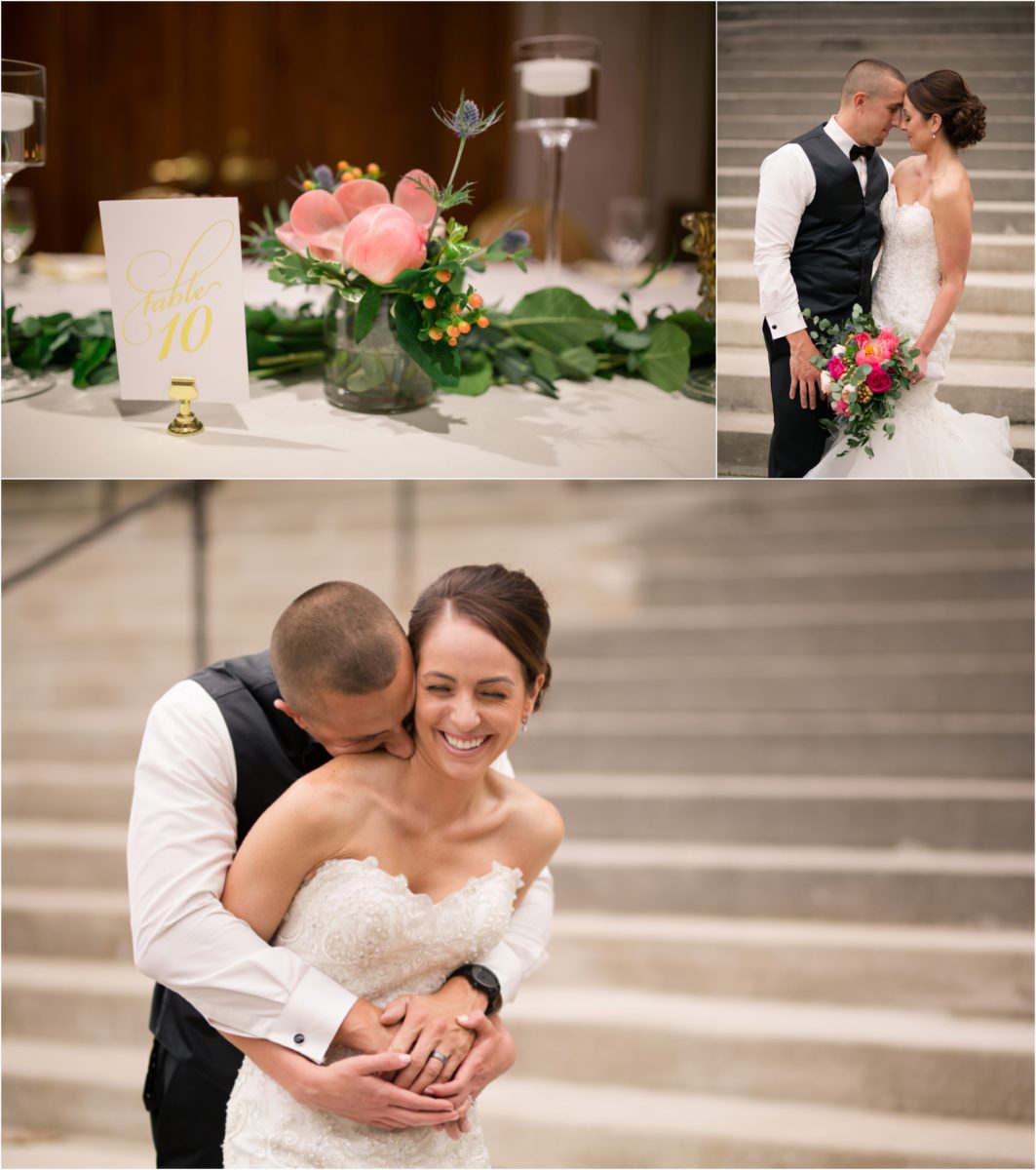 elegant june wedding at stambaugh auditorium ballroom by lindsey yeagley photo