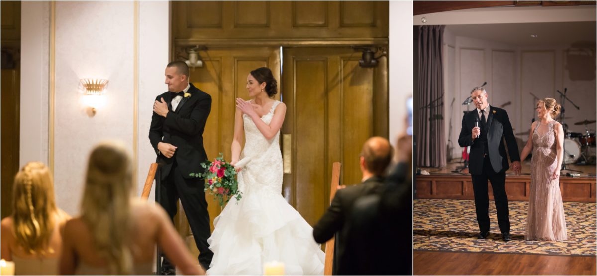 elegant june wedding at stambaugh auditorium ballroom by lindsey yeagley photo