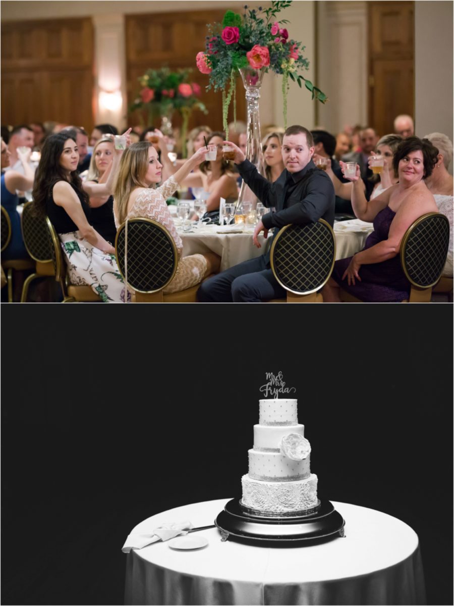 elegant june wedding at stambaugh auditorium ballroom by lindsey yeagley photo