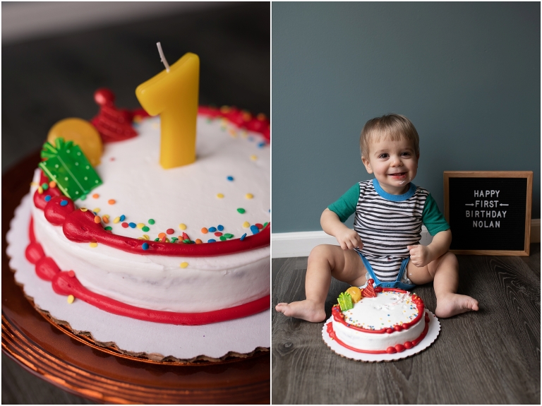 one year old smash cake lindsey yeagley photo